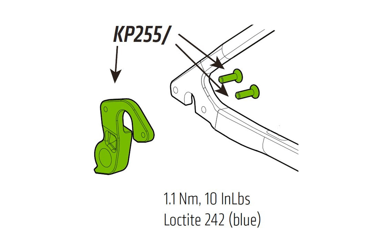 Porta eje KP255 para Cannondale