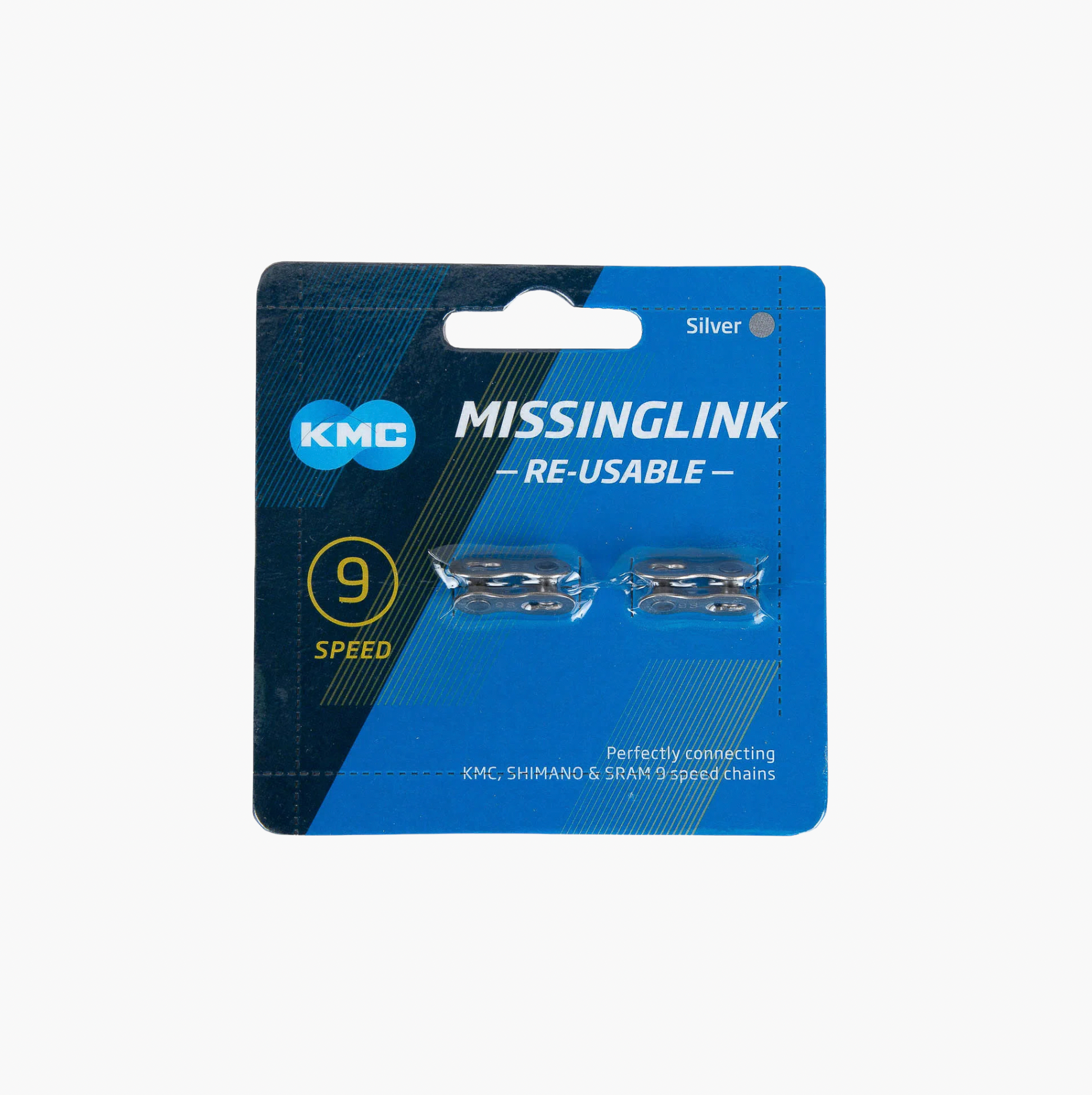 Conector Kmc Candado Ml 9R Color Plata