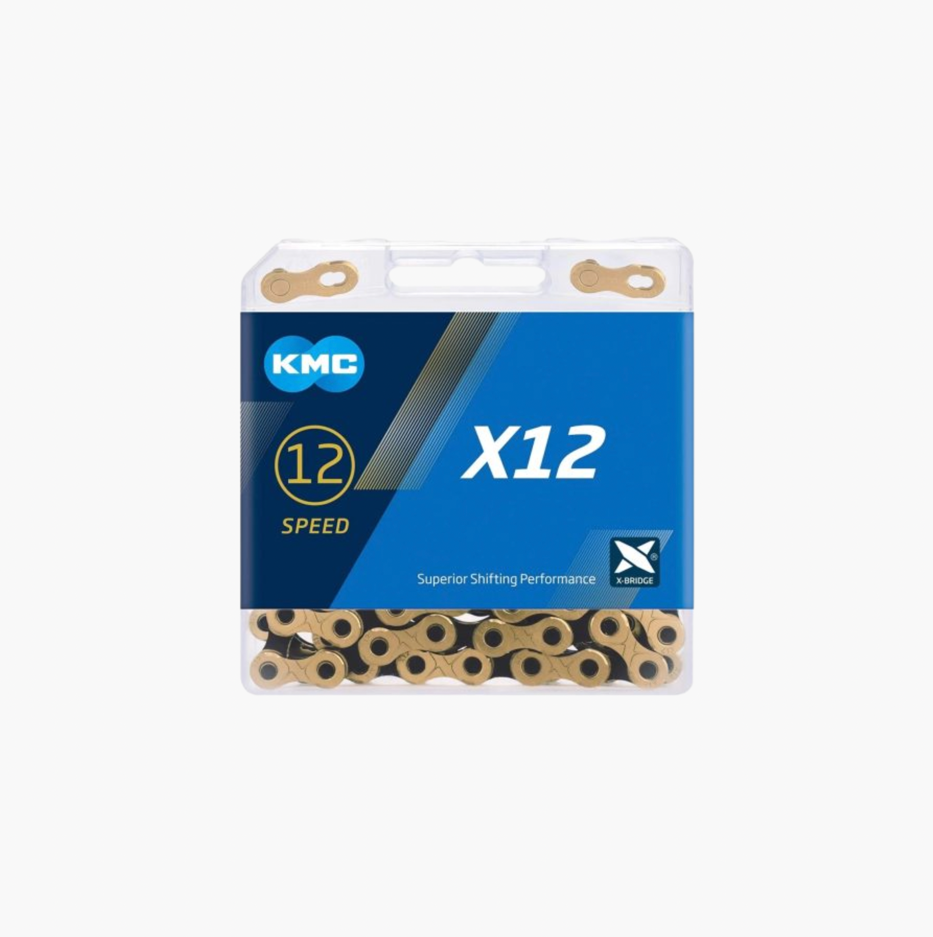 Cadena Kmc X12 Ti Color Oro 126 Links 1/2´´ X 11/128´´