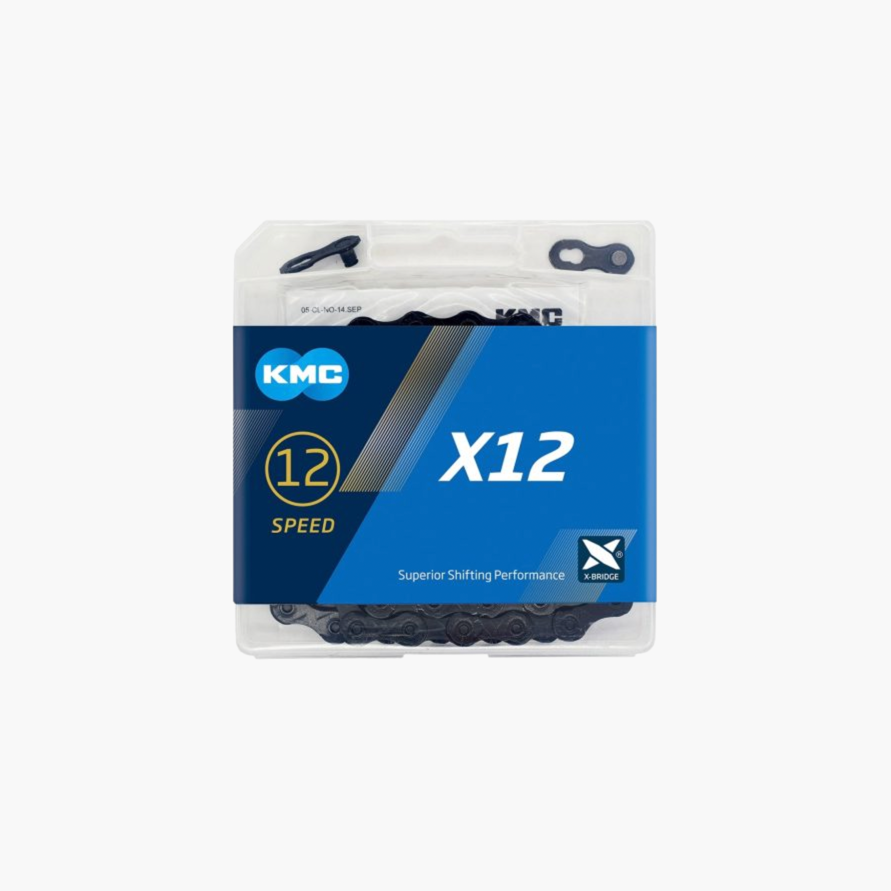 Cadena Kmc X12 Bpbp Negro 126L